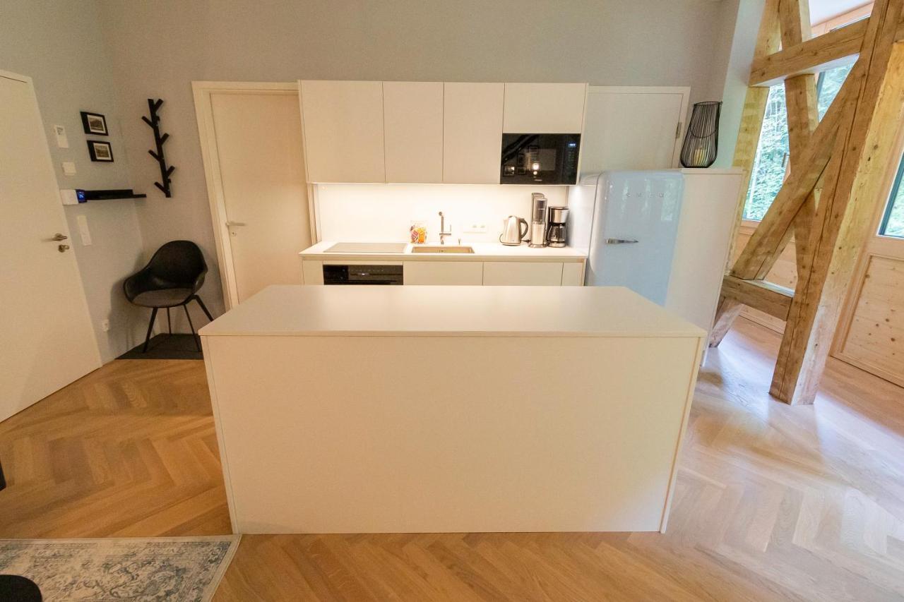 Apartment In Historischer Villa Mit Parkplatz Grünau im Almtal المظهر الخارجي الصورة
